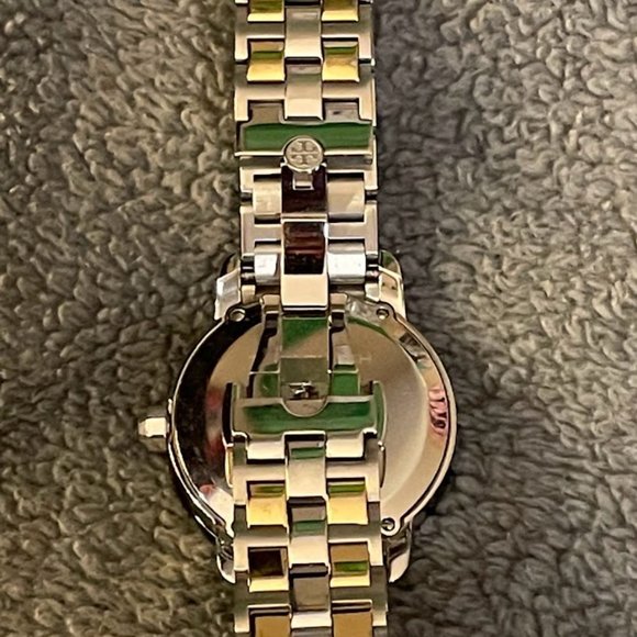 Tory Burch Cream Dial Date Two Tone Steel Quartz Ladies Watch main image 4